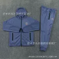 26 paris 01 gray and blue hoodie suit