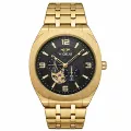 Gold shell black surface