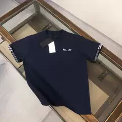 Summer New Fashion Brand Original Standard Short-sleeved Crewneck T-shirt Men's Cotton Heavy Embroidered Loose Men's T-shirt Couple