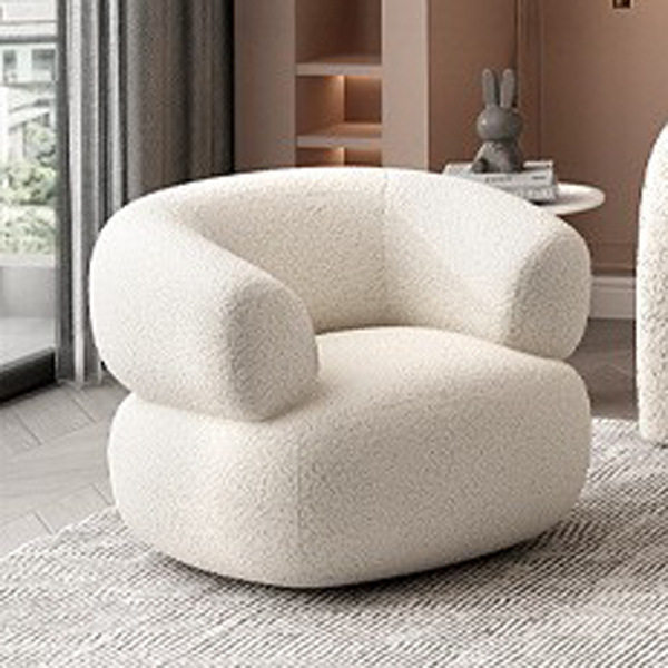 设计造型双人沙发客厅美容院宾馆出租房异形创意休闲沙发羊羔绒