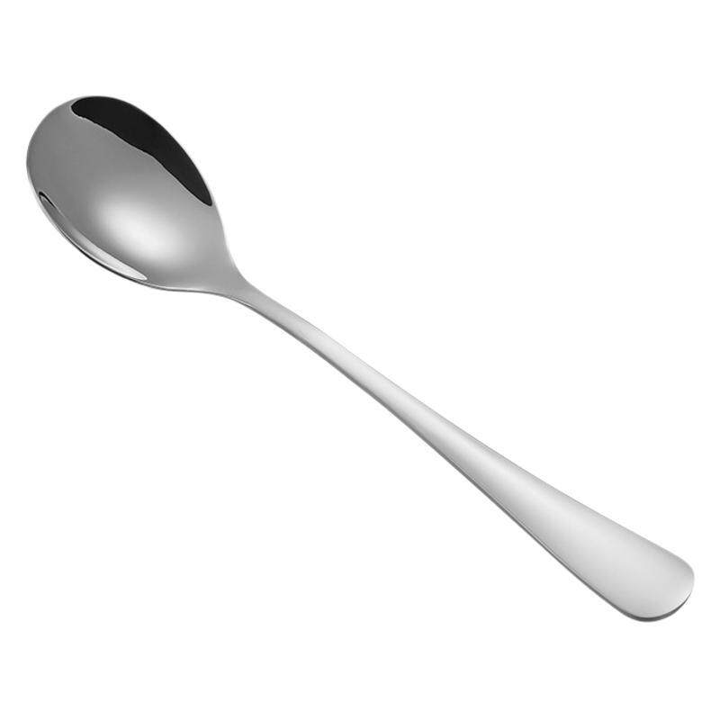 304 stainless steel children's feeding spoon eating spoon water drop round spoon bird's nest fish glue spoon laser LOGO