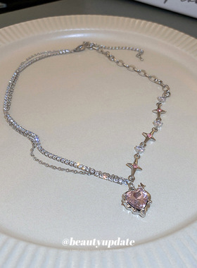 甜酷项链宝钰饰品厂锁骨链女