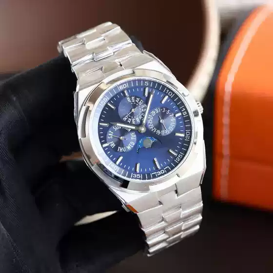 Cross-Border Global 4500V Full Series Fully Automatic Mechanical Steel Band Six-Hand Perpetual Calendar Luminous Men's Watch