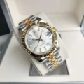 Log imitation mechanical strip engraved gold and white