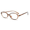 72505 Korean Tr90 Light Oval Myopia Glasses Frame for Men and Women, Artistic Flat Glasses Frame for Nerds, Can Be Matched with Degrees