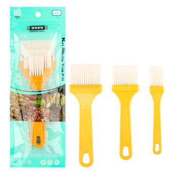 Yun gongzi Household Barbecue Brush Baking Brush Three-piece Set 51g Combination Set Lemon Yellow Single Set