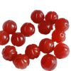 Red agate pumpkin beads chalcedony loose beads handmade DIY bracelet necklace accessories beaded material melon edge beads wholesale