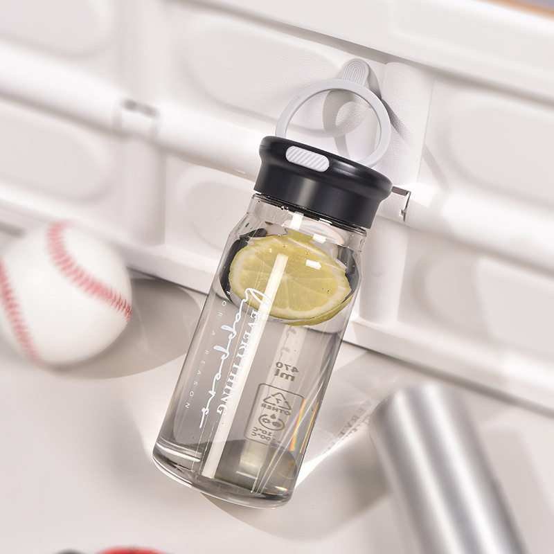 新款便携户外运动水杯男女商务直身塑料杯批发创意活动礼品随手杯