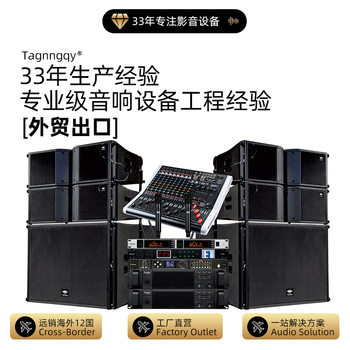 Tannoy Dual 10inch Line Array Speaker Set Basketball Venue Stage Performance Multi-Function Hall Banquet Hall Amplifier Audio