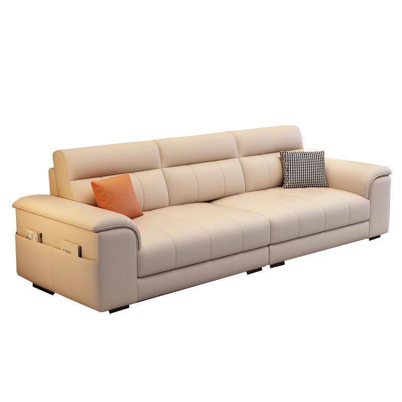 新款法式奶油风科技布小户型沙发客厅现代简约直排三人位布艺组合