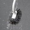 Japanese-style Aluminum Alloy Toilet Brush Household Toilet Brush Plastic Cleaning Brush Long Handle Toilet Cleaning Brush