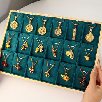 Wei Xue with new Chinese style brave compass gourd sweater chain high fashion light luxury exquisite long necklace women