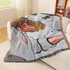 Customized company jacquard tapestry cotton thread blanket sofa towel office nap blanket high-grade gift blanket tapestry foreign trade