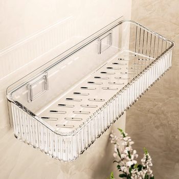 High-Looking Storage Rack for Bathroom, Toilet, Toilet, Punch-Free Wall-Mounted Washstand, Bathroom Supplies Storage Rack on the Wall