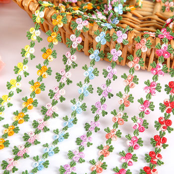 2CM water soluble embroidery colorful lace fairy style clothing accessories jewelry hairpin home fabric crafts lace