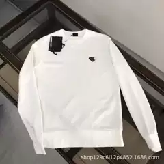 Foreign Trade Cross-Border P Brand Metal Small Label Autumn and Winter New Unisex Sweatshirt