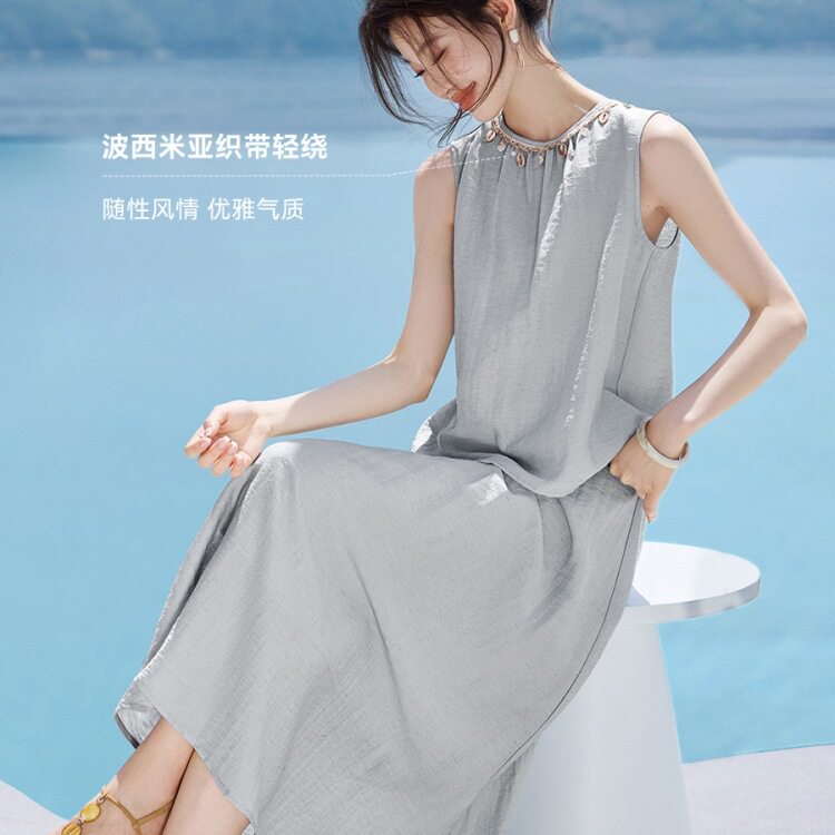 巨好看绝美衬衫半身裙两件套2025夏季亚麻洋气轻薄套装女