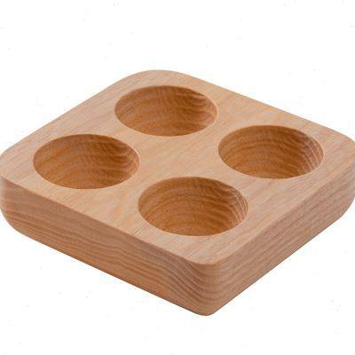 Solid Wood Egg Holder for Egg Storage Box Bracket Japanese Style Creative Breakfast Refrigerator Wooden Egg Rack