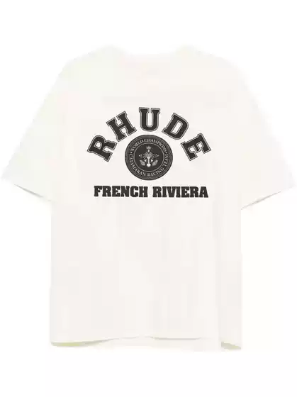 2025 Spring/Summer Men's Essential Logo Print Loose-Fit Short-Sleeve T-Shirt - Classic Crew Neck Basic Top