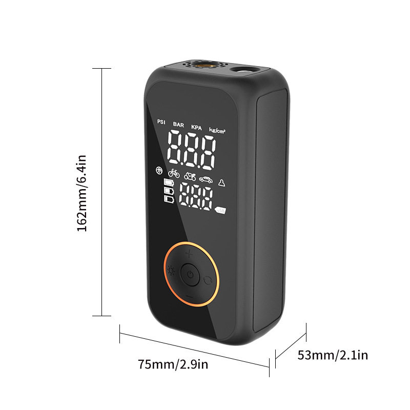 Wireless car air pump electric intelligent dual-screen digital display portable car tire air pump cross-border explosions