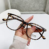 New Square Frame Tr Retro Glasses Frame Xiaohongshu Ins Anti-Blue Light Frame Flat Myopia Glasses for Men and Women 7165