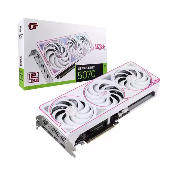Rainbow GeForce RTX5070 Ultra W OC 12GB GDDR7 video game graphics