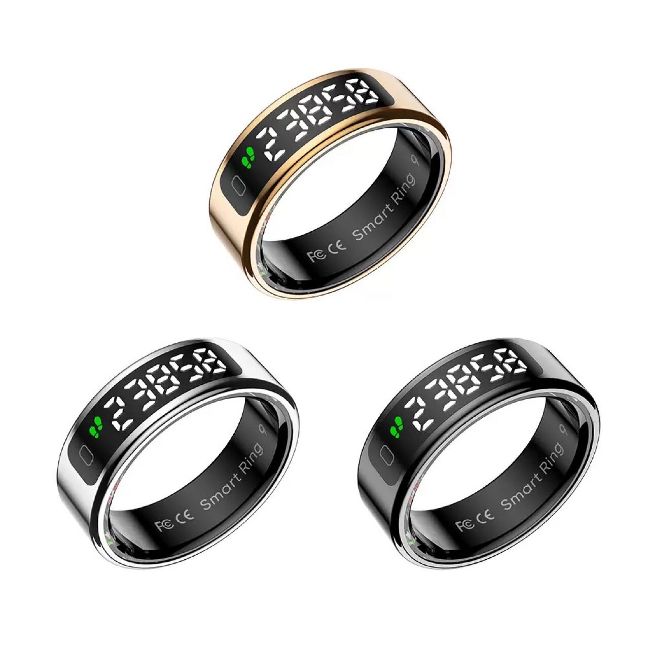 Cross-border R11 smart ring heart rate blood oxygen sleep monitoring display step number smart ring Smart Ring