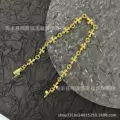 Gold Cross Flower Bracelet (No Diamond)