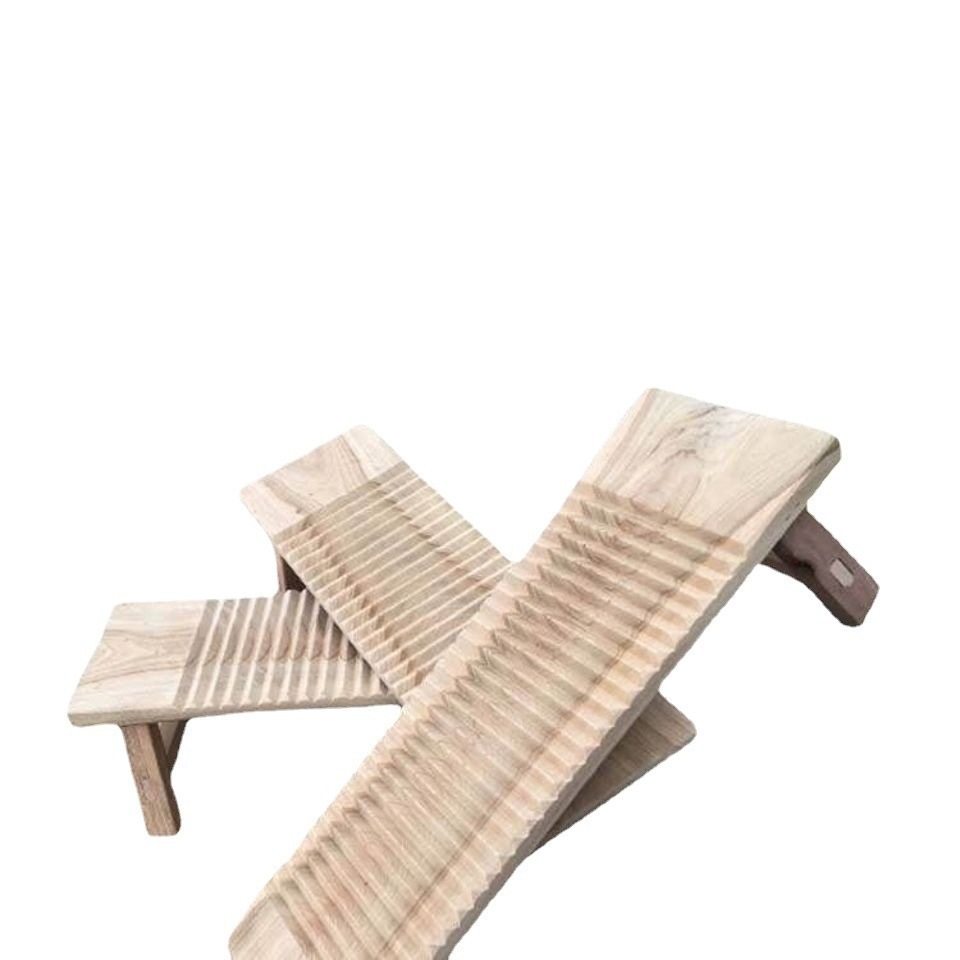 Thickened Solid Wood Washboard with Legs, Large Washboard with Legs, Sitting Washboard, Camphor Wood Washboard, Etc