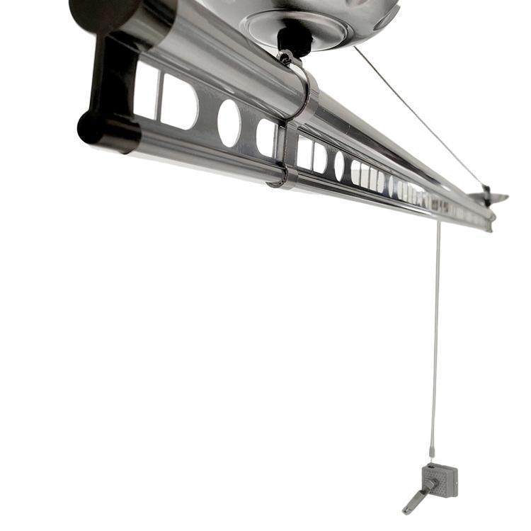 Small Balcony Single-Pole Clothes Drying Rack with Hand-Cranked Lift, Smart and Simple Clothes Drying Rack for Balcony Indoor Clothes Drying Rack