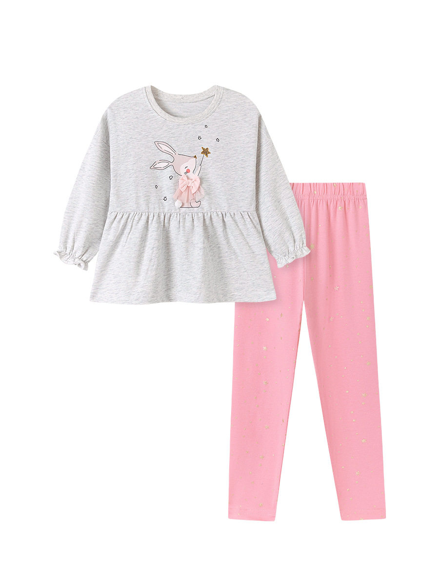 Ensemble fille, tenue enfant mignonne automne, vente en gros vêtements enfants style