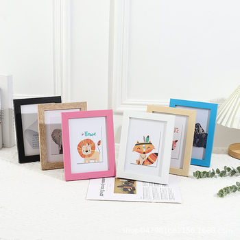 Modern Simple Composite Solid Wood Table Photo Frame Mdf Picture Frame 7inch 10inch A4 Wall Hanging Photo Wall Photo Frame Wholesale
