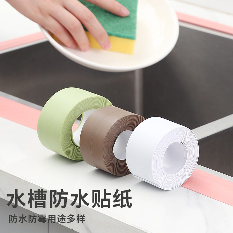 T ห้องครัวเทปกันน้ำตัด Anti-Mold Strip สติ๊กเกอร์ติดผนัง,Ant...