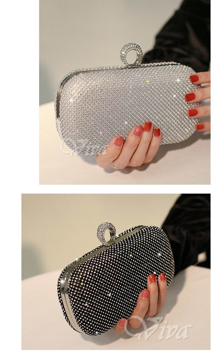 New Model Rhinestone Evening Clutch Bag, Celebrity Dress Evening Bag, Elegant and Sparkling for Ladies 5 undefined