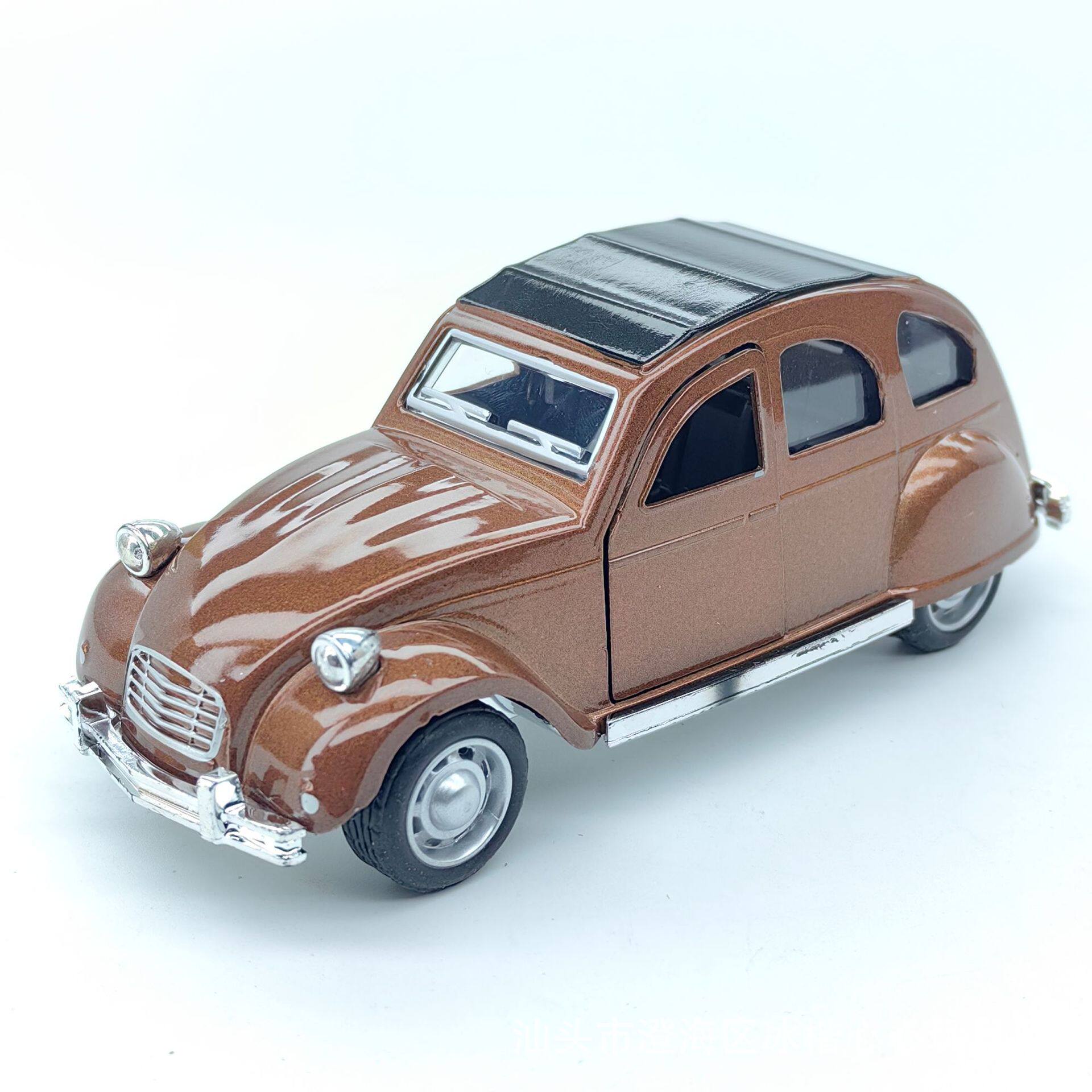 跨境老爷车儿童合金玩具车仿真合金车1:34男孩车子合金车模型玩具