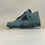Баскетбольные кроссовки Putian cross-border explosive high-version aj4 из серой замши; мужская повседневная спортивная обувь на толстой подошве с подушечками; женская обувь с высоким берцем