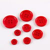 Wholesale Cross-border Candy-colored Buttons High Quality Thin Edge Resin Buttons Four-eye Buttons Colored Work Clothes Buttons