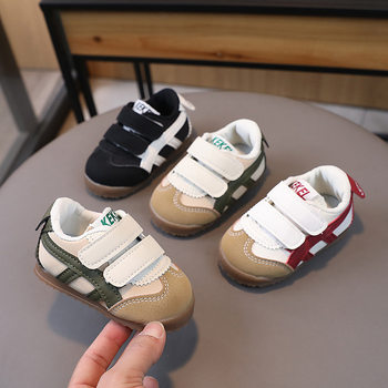 One-piece delivery spring and autumn baby toddler shoes boys and girls argan shoes 01-2 years old baby soft bottom toddler shoes