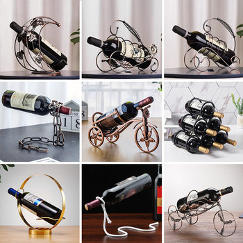 [Sample] Creative Wine Rack, Iron Art, Accessible Luxury Ornaments, Goblet Rack, Water Cup Rack, Fruit Basket, Ready for Sale