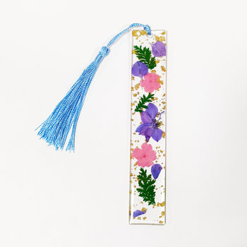 Cross-Border Creative Transparent Acrylic Bookmark Printing Flower Student School Supplies Stationery Gifts Classmates and Friends Gifts