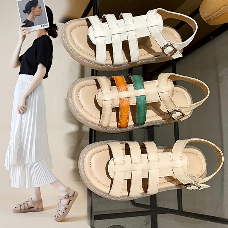 (Mới) Mã K2405 Giá 1240K: Giày Dép Sandal Nữ Wetdna Big Size Ngoại Cỡ Đế Mềm Hàng Mùa Hè Ma Sát Chống Trượt Giày Dép Nữ Chất Liệu Da Bò G04 Sản Phẩm Mới, (Miễn Phí Vận Chuyển Toàn Quốc).