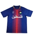 Retro palestinian sapphire blue red