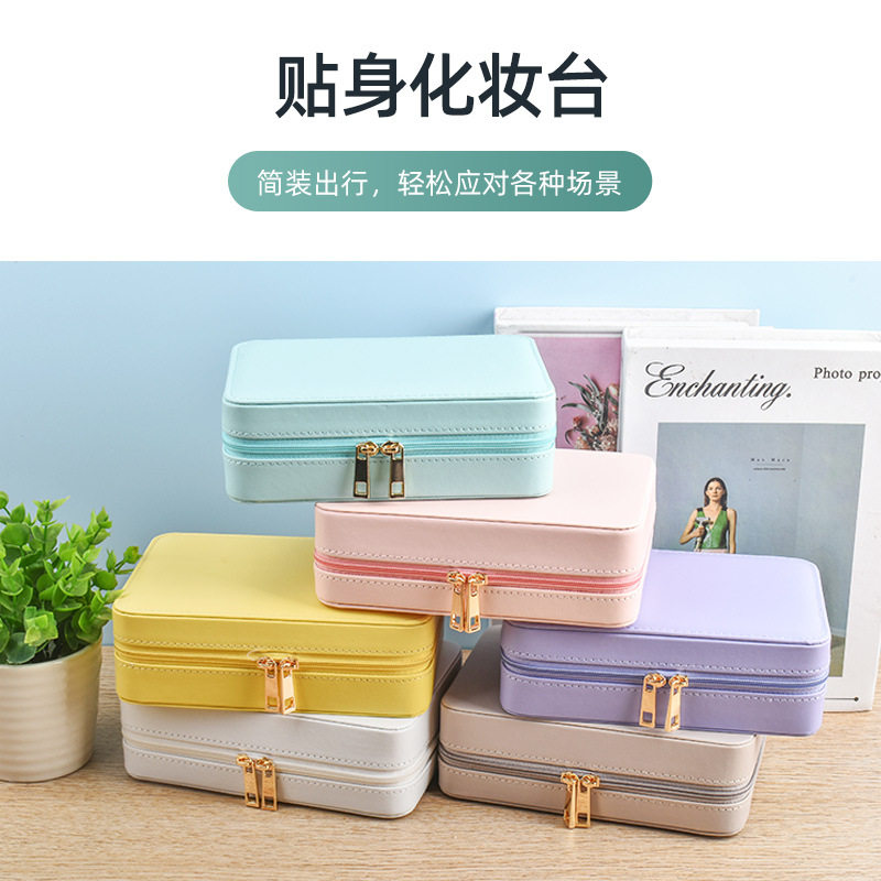 Jewelry Box Multi-Layer Large-Capacity Earrings Earrings Ring Earrings Necklace Anti-Oxidation Hand Jewelry Storage Box Cosmetics Bag
