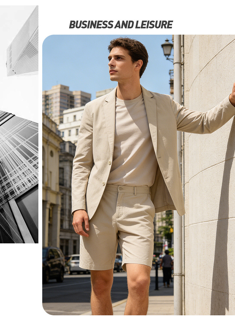 Áo blazer nam mỏng nhẹ chất liệu nylon co giãn thoáng khí chống nắng dáng ôm — Xanh đậm, màu đen, Màu kaki