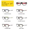 New European and American sports TR90 frame aluminum magnesium foot eye protection flat glasses men's frame glasses can be equipped with myopia
