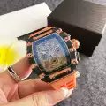 Orange and black