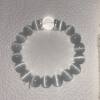 Sri Lanka Natural White Moonlight Bracelet Girl's Creamy Blue White Cat's Eye Crystal Bracelet Lychee Single Circle