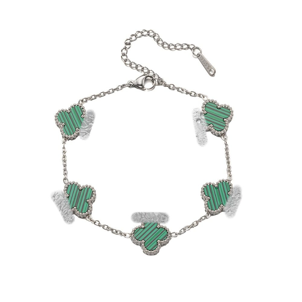 Cross-Border Four-Leaf Clover Bracelet, Light Luxury and High-End, Popular Women's Wholesale Jewelry Accessories, Novice Jewelry, Women's European and American Hand Jewelry