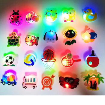 Cross-Border Crocs Led Shoe Flower DIY Decoration Accessories Flashing Light Shoe Buckle Cute Cartoon Luminous Shoe Light Decoration