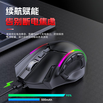 24000Dpi Full-Speed 12-Button Wireless Three-Mode Macro Definition Gaming Mouse, One-Piece Minimum Order, Computer Accessories 2.4g